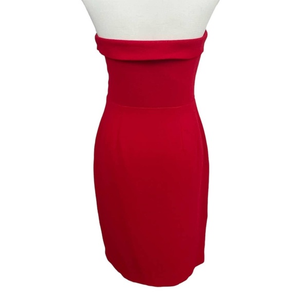 Eva Franco Anka Dress in Red Strapless Tulip Hem Evening Wear Size 6 NWT - Picture 5 of 11